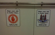 The urinals in this Mayo bar have an interesting new re-design