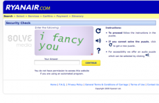 No more captchas for individual bookings on Ryanair.com