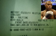 Floyd 'Money' Mayweather bets $41,000 on one half of basketball