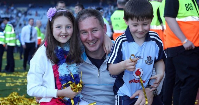 Snapshot: Jim Gavin enjoying his first All-Ireland win as Dublin manager with his kids