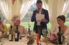 This football-related wedding speech is truly inspired