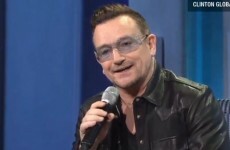 So, Bono does a fairly good impression of Bill Clinton
