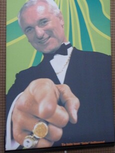 This boomtime poster of Bertie Ahern with bling sums up the Celtic Tiger