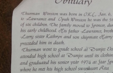 'Loving' father's obituary ends on surprising note