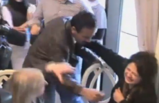 Video: Gaddafi loyalists attack woman - and journalists - in Tripoli hotel