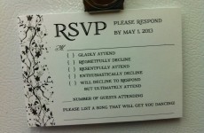 You'd definitely RSVP to these brilliant wedding invitations