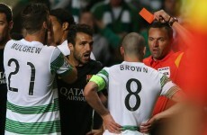 VIDEO: Celtic captain Scott Brown sent off for this kick at Neymar