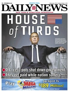 Here's how one American newspaper reacted to the government shutdown