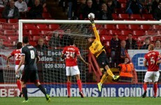 VIDEO: Andy Reid scored with this looping free-kick / cross last night