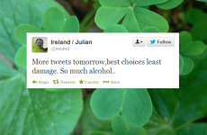 The @Ireland Twitter account had a big night last night