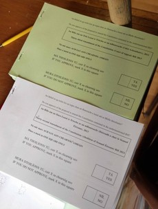 PIC: If you haven't voted yet these are what your two ballot papers will look like