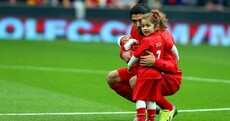Snapshot: Suarez introduces 10-day old son, young daughter to Anfield before kick-off