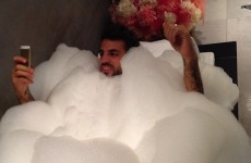 Your Cesc Fabregas in a Bubble Bath Playing Candy Crush Pic of the Day