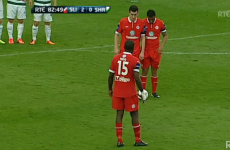 Sligo try to catch Shamrock Rovers off guard with this 'trick' free-kick
