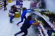 This is what it looks like when your supermarket booze aisle collapses