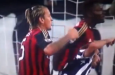 The punch that landed AC Milan's Philippe Mexes a four-match ban