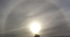 This optical phenomenon was spotted in Dublin this morning