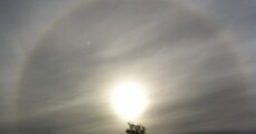 This optical phenomenon was spotted in Dublin this morning