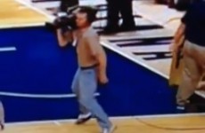 NBA cameraman's legs fall asleep, hilarity ensues