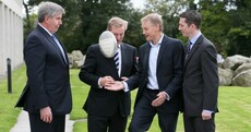 PICS: After his political wallop, Enda Kenny got an actual wallop with a ball today