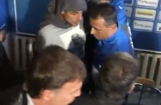 Video: Humiliated coach resigns after he's stripped of jersey by ultras on first day in job