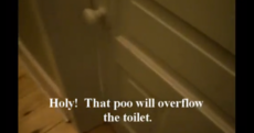Kid has hilarious conversation with himself about his poo