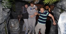 Simon Zebo isn't too cool to be scared in this 'haunted house'