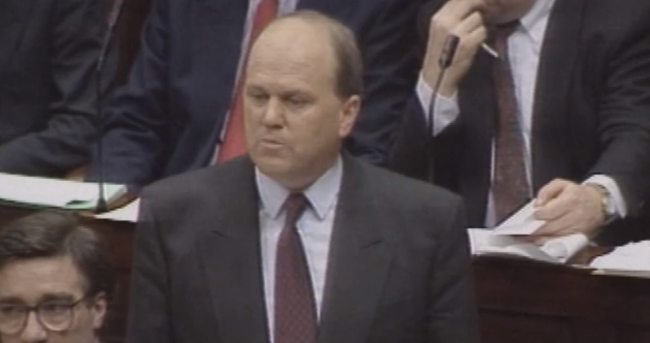 Check out out these pictures of Michael Noonan on Budget Day... 23 years ago