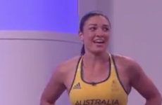 It's raining, so here's a clip of Michelle Jenneke falling over