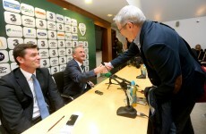 Peace in our time: Noel King and Tony O'Donoghue shake on it after tense interview