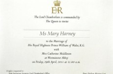 Royal family apologises over Harney wedding gaffe