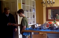 Adorable dad freaks out over son's good maths grade