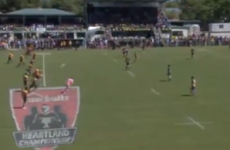 Watch the strangest rugby kickoff you're ever likely to see
