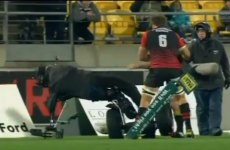 Cameraman pushed off Segway during New Zealand cup final