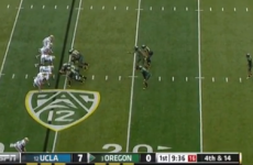 Oregon's fake punt is the best you'll see this weekend