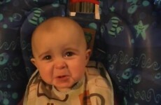 Baby girl's reaction to her mam singing a sad song