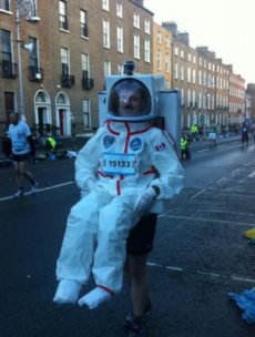 Cmdr. Hadfield thanked the guy who ran the Dublin Marathon dressed as him