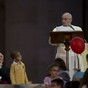 Pope Francis allows little boy to crash the stage at the Vatican