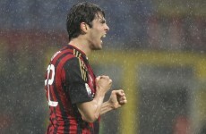 Kaka scores this cracker as Milan draw with Lazio