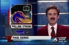 Sportscaster delivers an entire bulletin as Ron Burgundy