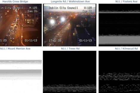 The N11 traffic cameras, which have been hit by the outage.