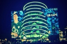 Snapshot: Dublin's Convention Centre lit up for BOD