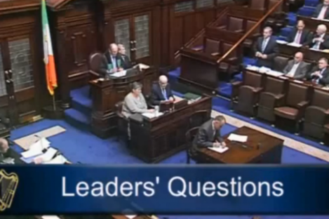 The Dáil chamber