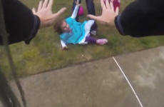 WATCH: Man accidentally scares children to tears, immediately panics