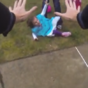 WATCH: Man accidentally scares children to tears, immediately panics