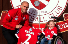 Sligo Rovers cup winners sign jersey for Spina Bifida charity auction