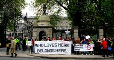 Protest outside Dáil calls for 'end to State racism'