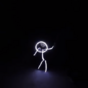 Little girl goes trick-or-treating in amazing LED lightsuit