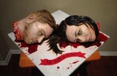 This is a wedding cake... and the bride made it