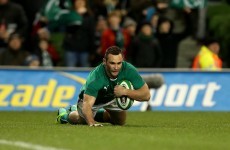 Double try-scorer Kearney makes mark on Ireland debut
